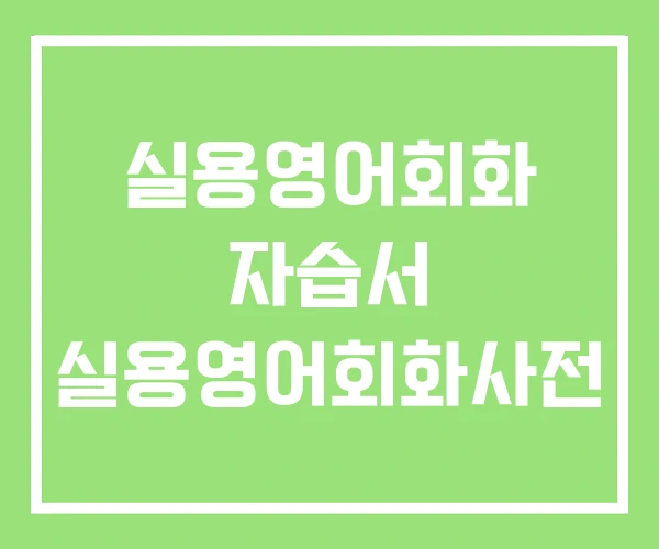 실용영어회화 자습서 실용영어회화사전 실용영어회화 자습서 실용영어회화사전