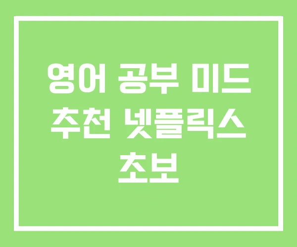 영어 공부 미드 추천 넷플릭스 초보 영어 공부 미드 추천 넷플릭스 초보