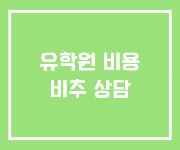 유학원 비용 비추 상담 유학원 비용 비추 상담