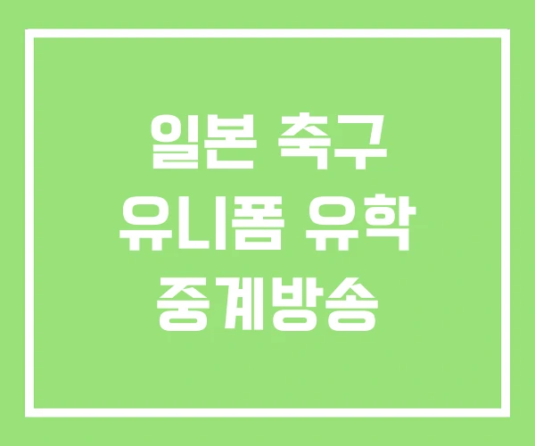 일본 축구 유니폼 유학 중계방송 일본 축구 유니폼 유학 중계방송