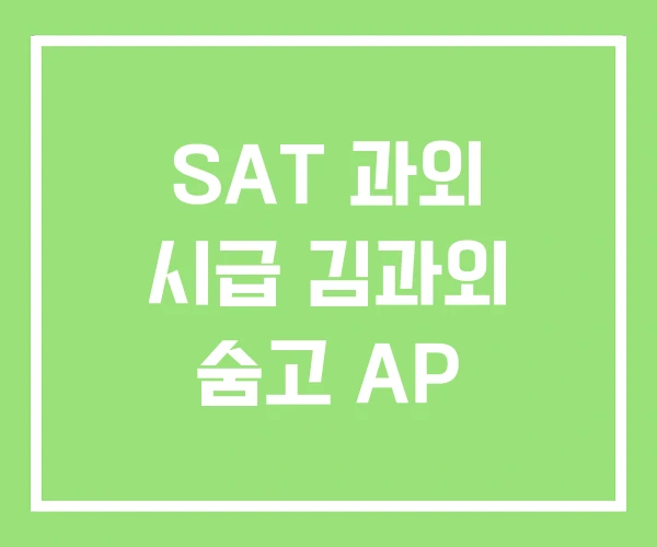 SAT 과외 시급 김과외 숨고 AP SAT 과외 시급 김과외 숨고 AP