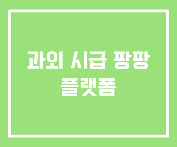과외 시급 팡팡 플랫폼 과외 시급 팡팡 플랫폼