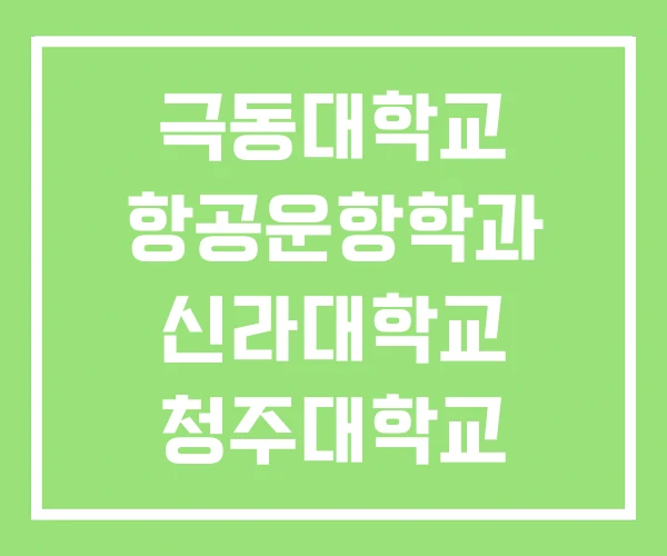 극동대학교 항공운항학과 신라대학교 청주대학교 극동대학교 항공운항학과 신라대학교 청주대학교