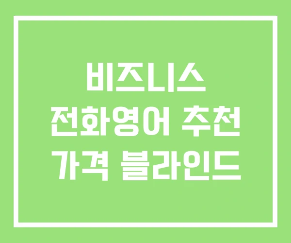 비즈니스 전화영어 추천 가격 블라인드 비즈니스 전화영어 추천 가격 블라인드