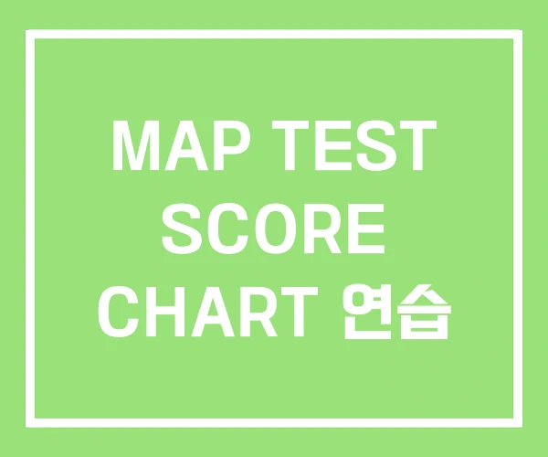 MAP TEST SCORE CHART 연습 MAP TEST SCORE CHART 연습