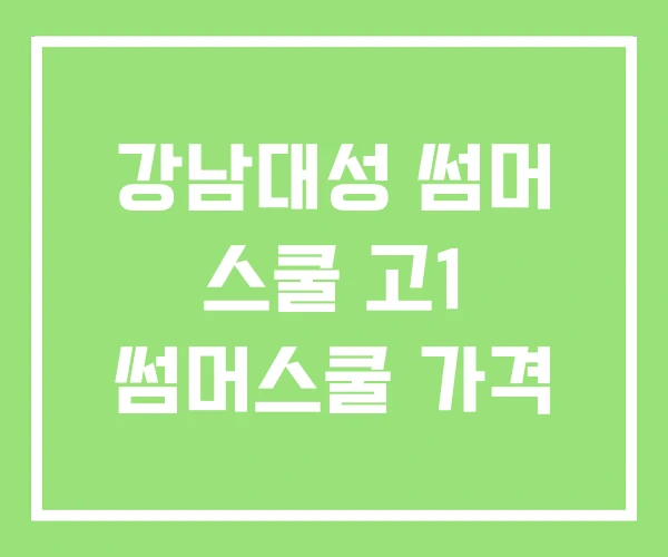 강남대성 썸머 스쿨 고1 썸머스쿨 가격 강남대성 썸머 스쿨 고1 썸머스쿨 가격