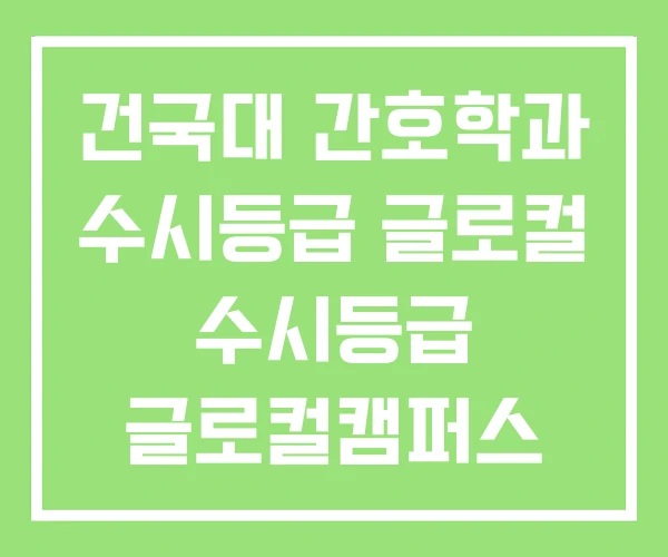 건국대 간호학과 수시등급 글로컬 수시등급 글로컬캠퍼스 건국대 간호학과 수시등급 글로컬 수시등급 글로컬캠퍼스