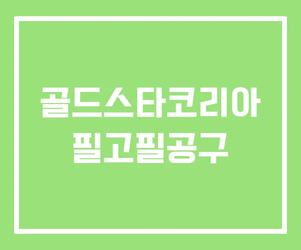 골드스타코리아 필고필공구 골드스타코리아 필고필공구