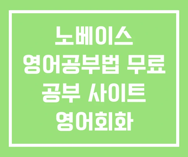 노베이스 영어공부법 무료 공부 사이트 영어회화 노베이스 영어공부법 무료 공부 사이트 영어회화