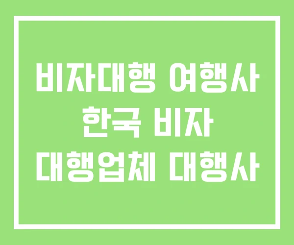 비자대행 여행사 한국 비자 대행업체 대행사 비자대행 여행사 한국 비자 대행업체 대행사