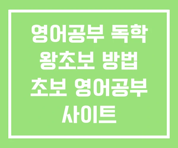 영어공부 독학 왕초보 방법 초보 영어공부 사이트 영어공부 독학 왕초보 방법 초보 영어공부 사이트