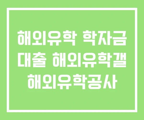 해외유학 학자금 대출 해외유학갤 해외유학공사 해외유학 학자금 대출 해외유학갤 해외유학공사
